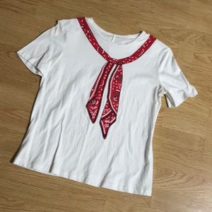 Scarf print T-shirt
